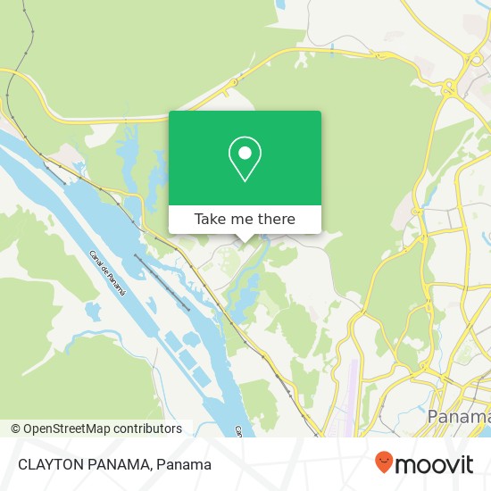 CLAYTON  PANAMA map