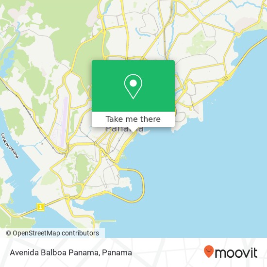 Avenida Balboa  Panama map