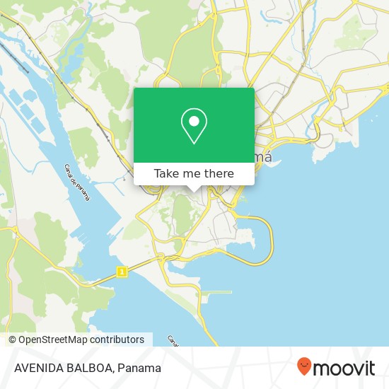 AVENIDA BALBOA map