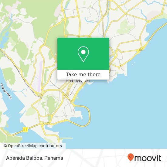 Mapa de Abenida Balboa