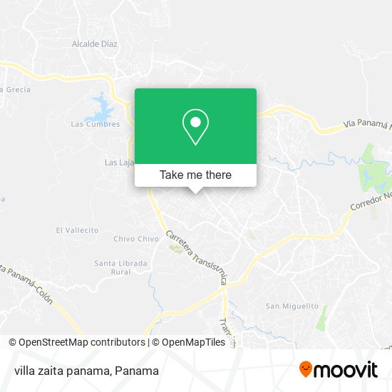 villa zaita  panama map