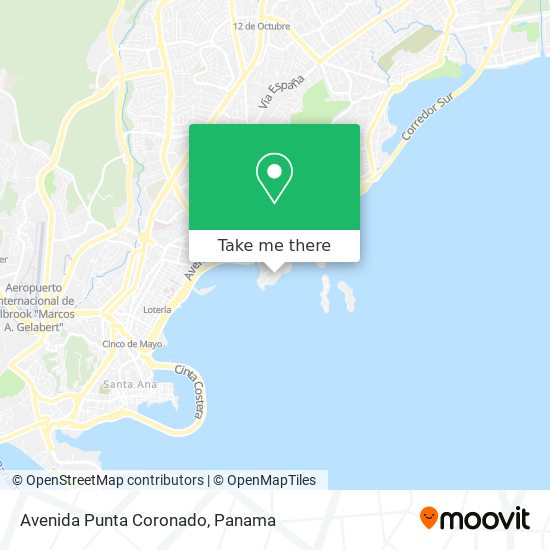 Avenida Punta Coronado map