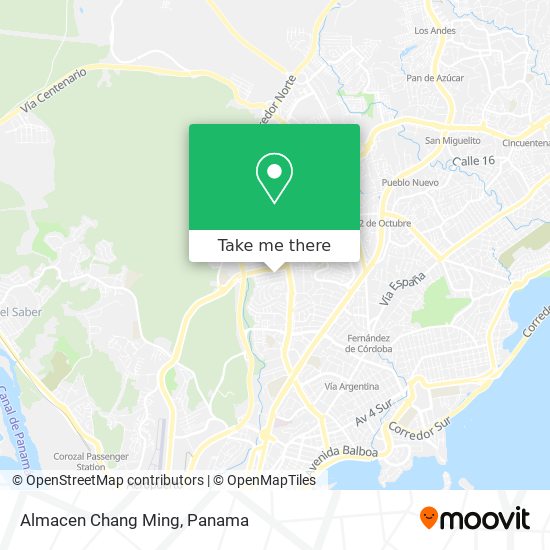 Almacen Chang Ming map