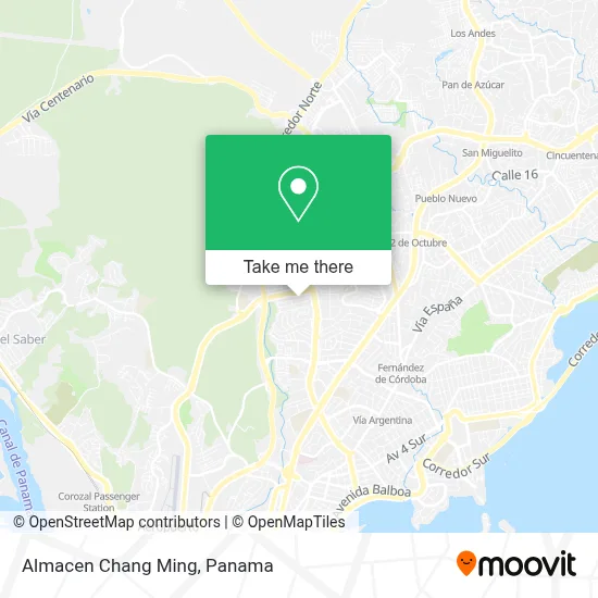 Almacen Chang Ming map