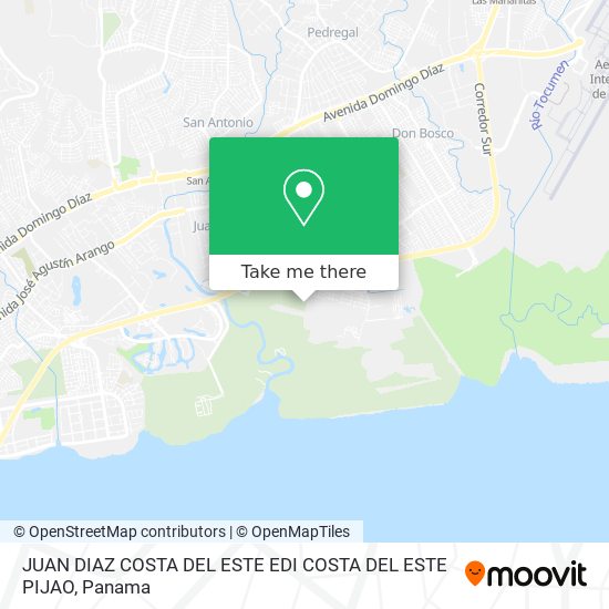 JUAN DIAZ COSTA DEL ESTE EDI  COSTA DEL ESTE PIJAO map