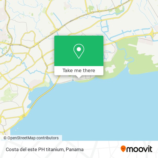 Mapa de Costa del este  PH titanium