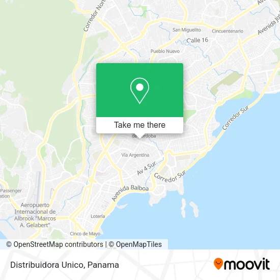 Mapa de Distribuidora Unico