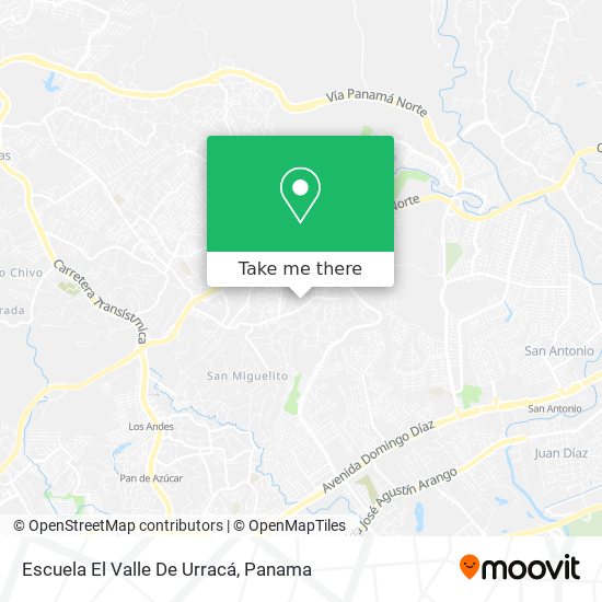 Escuela El Valle De Urracá map