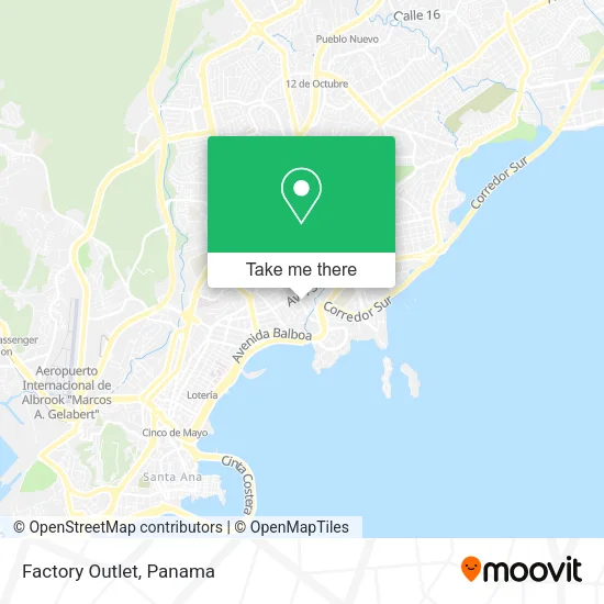 Factory Outlet map