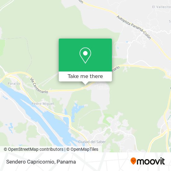 Sendero Capricornio map
