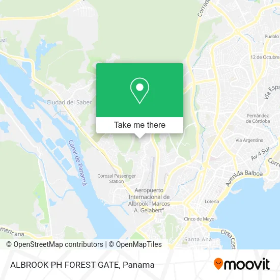 ALBROOK    PH FOREST GATE map