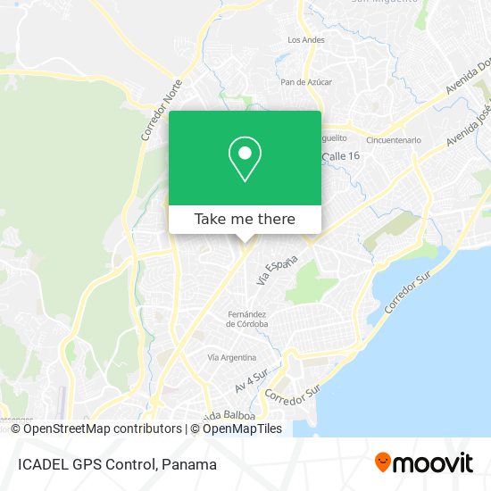 ICADEL GPS Control map
