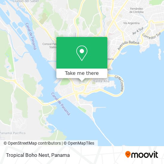 Tropical Boho Nest map