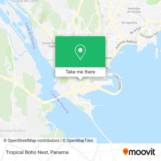 Tropical Boho Nest map