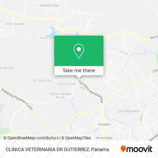 CLINICA VETERINARIA DR GUTIERREZ map