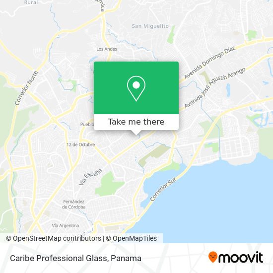 Caribe Professional Glass map