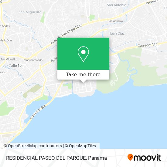 RESIDENCIAL PASEO DEL PARQUE map