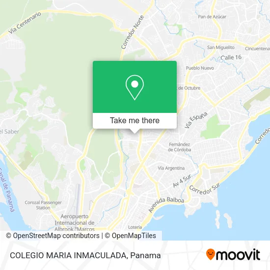 Mapa de COLEGIO MARIA INMACULADA