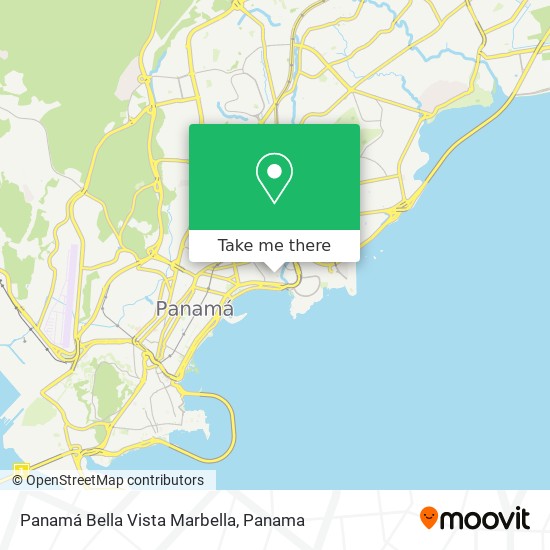 Panamá Bella Vista Marbella map