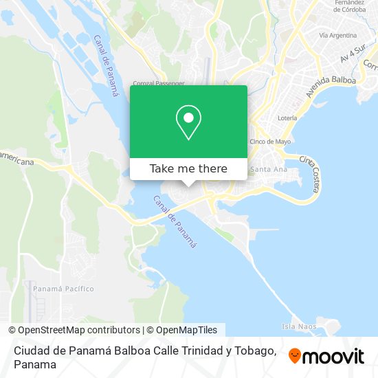 Ciudad de Panamá  Balboa  Calle Trinidad y Tobago map