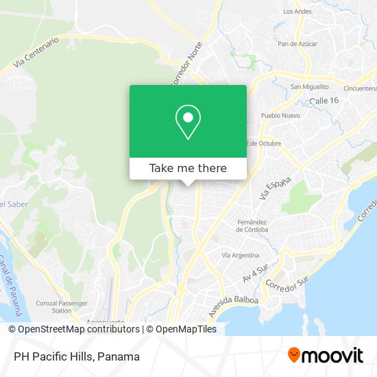 PH Pacific Hills map