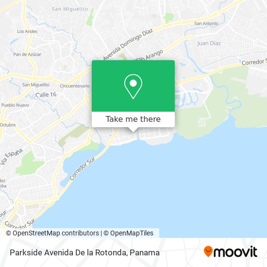 Parkside Avenida De la Rotonda map