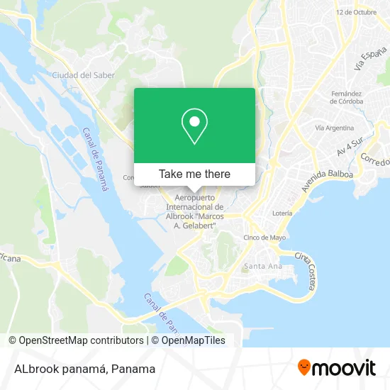 ALbrook  panamá map