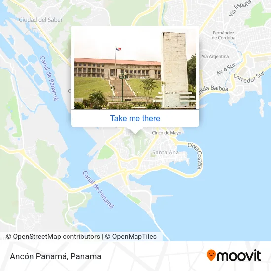 Ancón  Panamá map