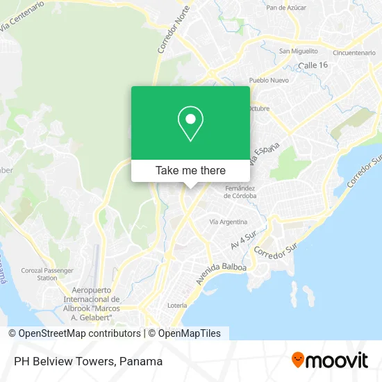 Mapa de PH Belview Towers