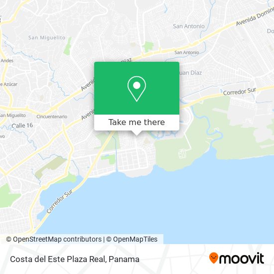 Costa del Este Plaza Real map