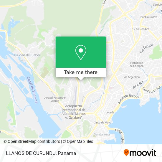 LLANOS DE CURUNDU map