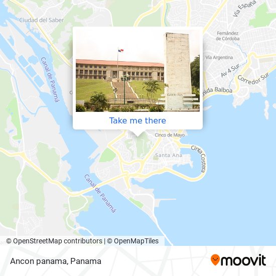 Ancon  panama map