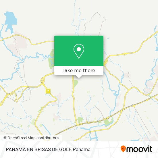 Mapa de PANAMÁ EN BRISAS DE GOLF