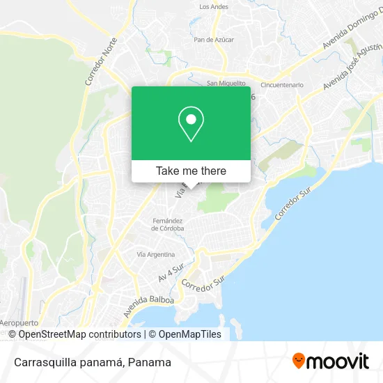 Carrasquilla  panamá map