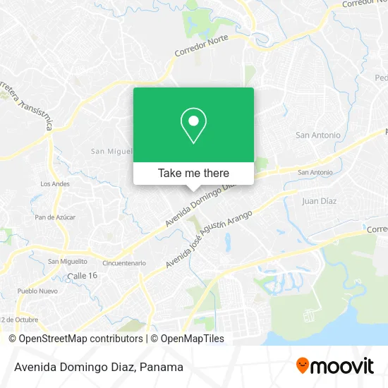 Avenida Domingo Diaz map
