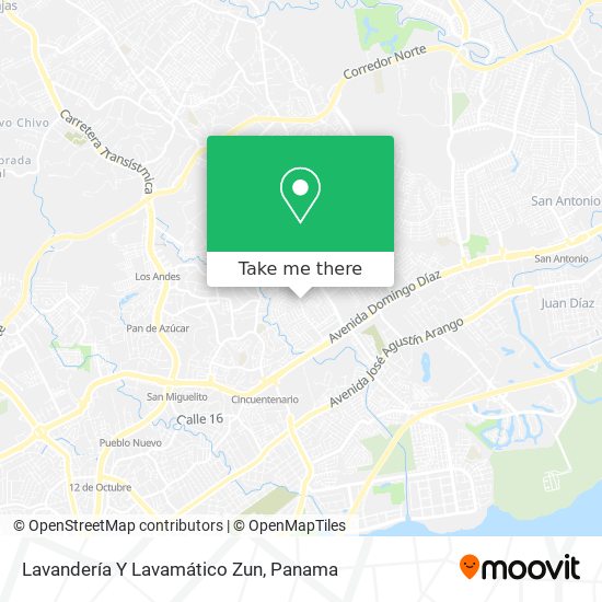 Lavandería Y Lavamático Zun map