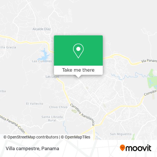 Villa campestre map