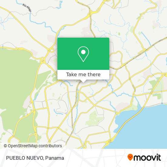 PUEBLO NUEVO map