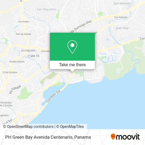 Mapa de PH Green Bay Avenida Centenario
