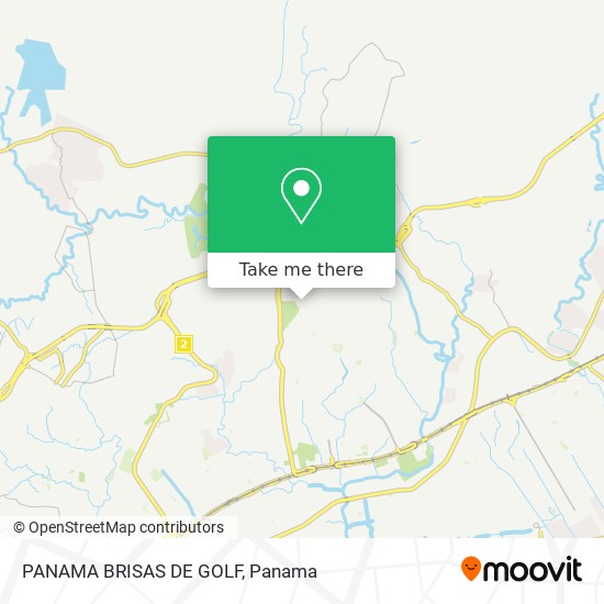 PANAMA BRISAS DE GOLF map