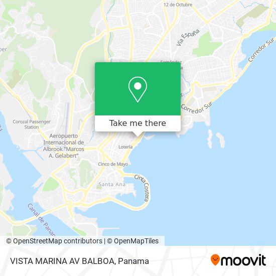 Mapa de VISTA MARINA AV BALBOA