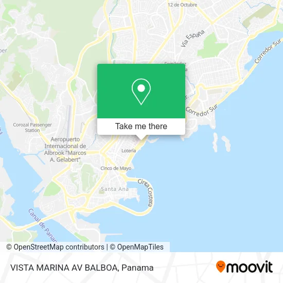 Mapa de VISTA MARINA AV BALBOA