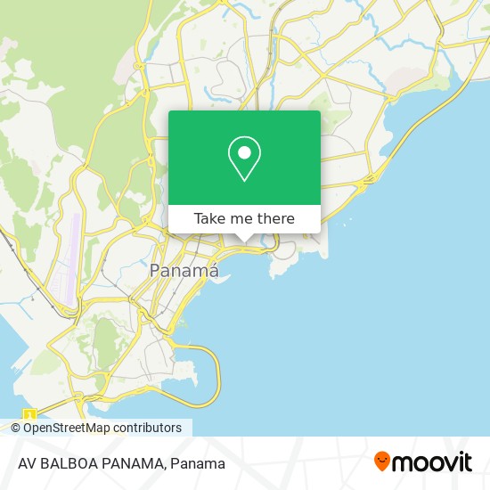 AV BALBOA PANAMA map