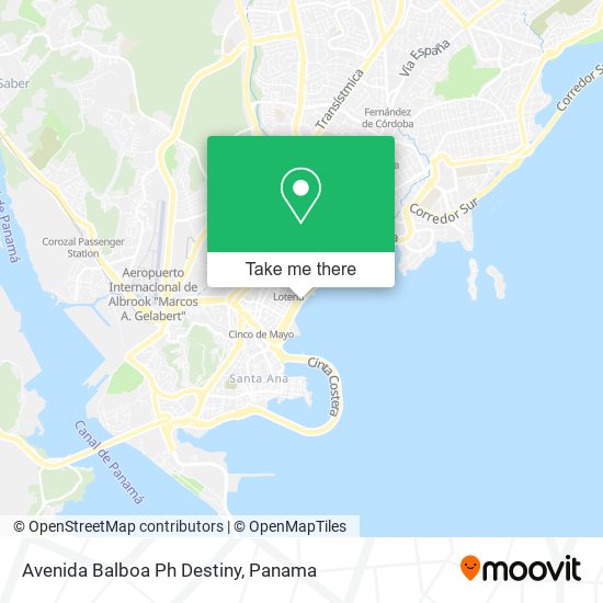 Mapa de Avenida Balboa Ph Destiny
