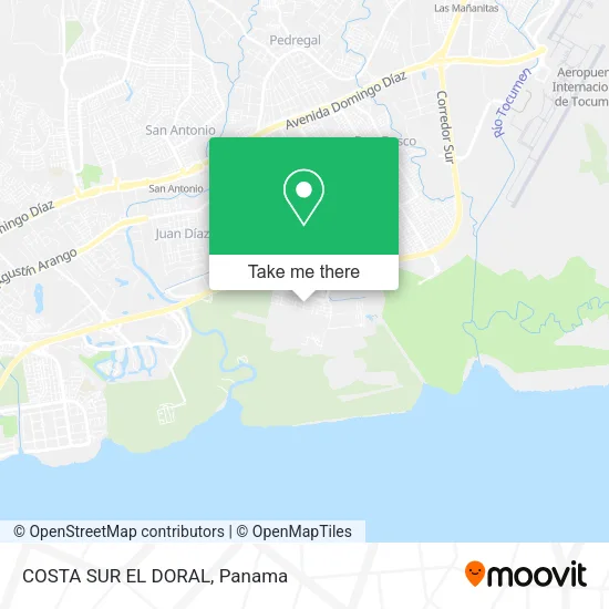 COSTA SUR EL DORAL map