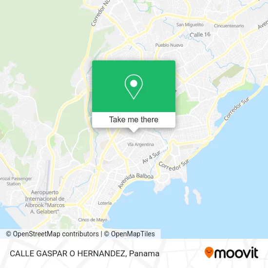 Mapa de CALLE GASPAR O HERNANDEZ