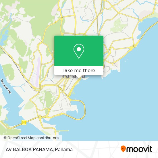 AV BALBOA PANAMA map