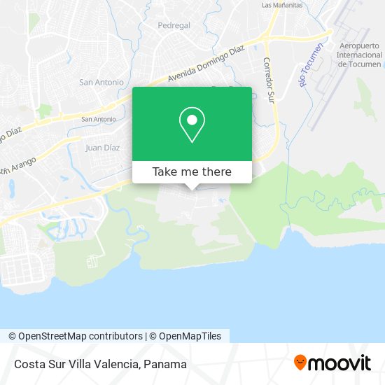 Costa Sur Villa Valencia map