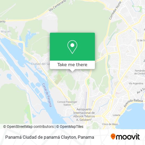 Panamá  Ciudad de panamá  Clayton map