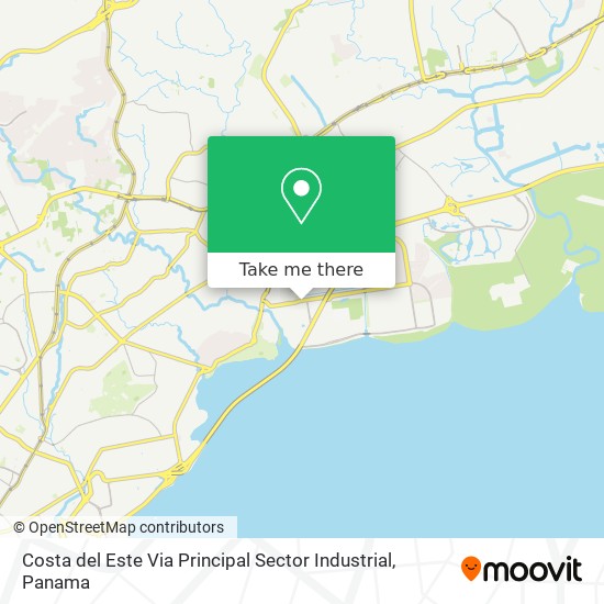 Costa del Este  Via Principal  Sector Industrial map